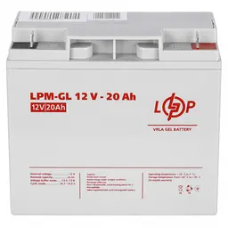 Акумулятор LogicPower LPM-GL 12V - 20 Ah GEL - мініатюра 3