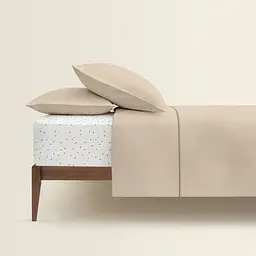 Дитяча постільна білизна в ліжечко MAGNOLIA CS1, магнолія (Ranfors12_Magnolia_StarsDotsBeige_140) - мініатюра 2