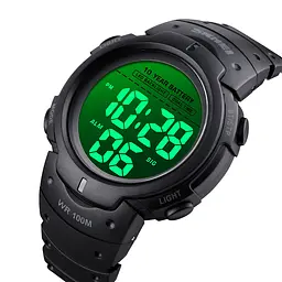 Наручний годинник чоловічий Skmei 1560 Black, 1560BK (12303) - мініатюра 4