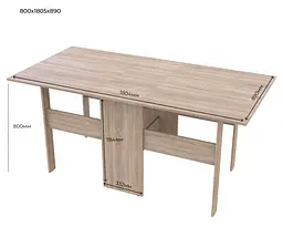 Столовий стіл Doros Торонто Дуб Сонома 180х89х80 (41510093) - мініатюра 8
