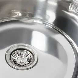Кухонна мийка з нержавіючої сталі Valeso 7750 поліровка (0,8/180 мм), Polish - мініатюра 5