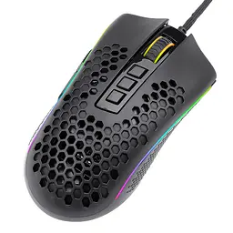 Мишка Redragon Storm M808 RGB Optical, ігрова, 12400dpi., 7кн., Ultralight чорна - мініатюра 8