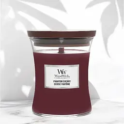 Свічка Woodwick Phantom Cherry Medium Примарна вишня 275 г (1759812E) - мініатюра 2