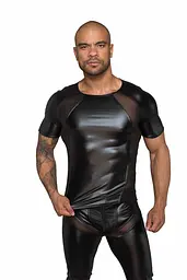 Футболка з мокрим ефектом Noir Handmade H056 Men's T-shirt made of powerwetlook, 3XL - мініатюра 1