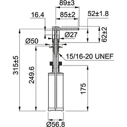 Дозатор для кухонного миття Franke Comfort 119.0578.771 - мініатюра 2