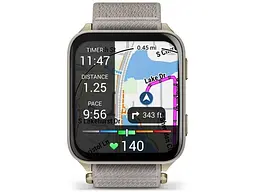 Смарт-годинник Garmin Venu X1 Soft Gold Titanium and French Grey Nylon (010-02980-33/08) - мініатюра 7