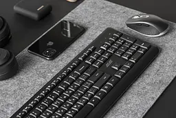 Клавіатура бездротова 2E KS220, 106key Black - мініатюра 5
