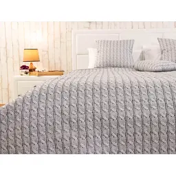 Покривало Руно двостороннє декоративне Grey Braid 212х240 см сіре - мініатюра 5