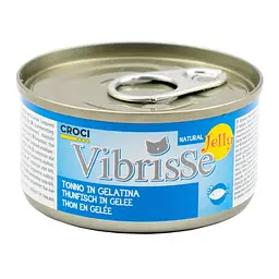 Вологий корм для котів Vibrisse Jelly тунець в желе, банка 70 г