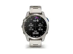 Смарт-годинник Garmin D2 Mach 1 Aviator Smartwatch with Vented Titanium Bracelet (010-02582-50/51) - мініатюра 4