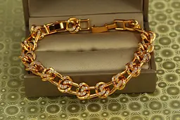 Браслет Xuping Jewelry вузлики 19,5 см 10 мм золотистий