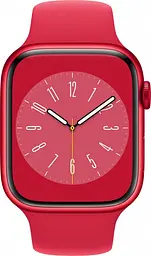 Смарт-годинник Apple Watch Series 8 45mm Red Aluminum Case with Red Sport Band (MNP43UL/A) [72510] - мініатюра 2