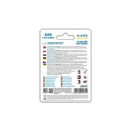 Батарейка Esperanza AAA LR03 Alkaline * 8 (EZB104) - мініатюра 4