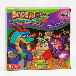 Настільна гра “Веселі побрехеньки” 32777 4FUN Game Club, 24 картки, 4 окулярів, 11 ковпачків, в коробці (6945717411531)