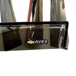 Дефлектори вікон вітровики Chevrolet Aveo Т250 седан 2006-2011 Cкотч 3M Acryl-Auto - мініатюра 2