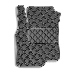 Килимок водія для Mitsubishi Lancer IX 2003-2007 Екошкіра с подпятником 1 шт (Rombus)