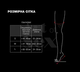 Панчохи в дрібну сітку з лакованою коронкою Art of Sex - Rose, колір червоний, S - мініатюра 4