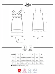 Еротичний комплект Obsessive Lovica L/XL червоний - мініатюра 3