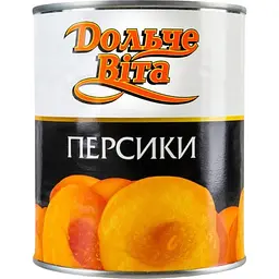 Персик половинками в сиропі Дольче Віта 850 мл
