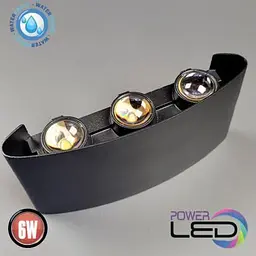 Світильник вуличний садово-парковий фасадний світлодіодний LED 6W настінний - мініатюра 4