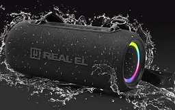 Портативная колонка REAL-EL RX725 15W Bluetooth TWS, RGB, Black - мініатюра 8