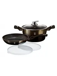 Набор посуды Berlinger Haus Metallic Line Shiny Black 5 предметов (BH-6616)