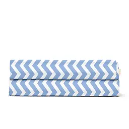 Простирадло Cosas полуторне 155х240 light blue zigzag, блакитний (Зиг_голуб_2) - мініатюра 5
