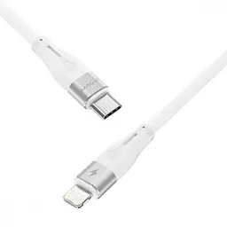 Кабель Proove Soft Silicone Type-C to Lightning 27W (1m) white - мініатюра 2