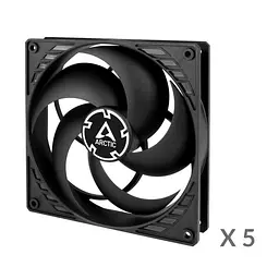 Корпусний вентилятор 140 мм Arctic P14 PWM PST 5pcs ACFAN00138A Black - мініатюра 2