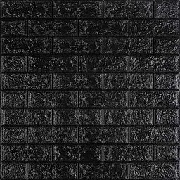 3D панель Sticker Wall самоклеюча 700x770x3мм цегла Чорна 019-3 SW-00000584