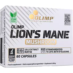 Їжовик гребінчастий Olimp Lion's Mane Mushroom 60 капсул (Ф001703)
