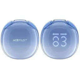 Бездротові навушники Acefast T9 Crystal (Air) color bluetooth earbuds блакитні - мініатюра 3