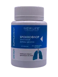Таблетки New Life Бронхофлор 60 таблеток - мініатюра 2