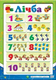Лічба до 10. Плакат