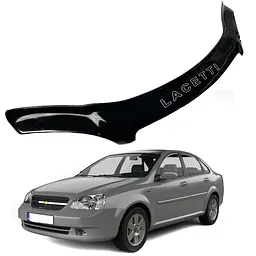 Дефлектор капоту мухобійка Chevrolet Lacetti 2003- седан універсал Voron Glass