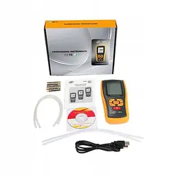 Мікроманометр диференціального тиску USB, ±10 кПа BENETECH GM510 - мініатюра 5