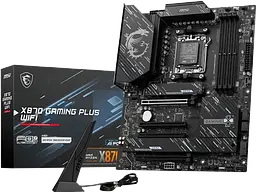 Материнська плата MSI X870 Gaming Plus Wi-Fi Socket AM5 (X870 GAMING PLUS WIFI) Б/В