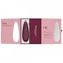 Лубрикант Womanizer Classic 2 + 50 мл- Інноваційний вакуумний стимулятор клітора, 14.8х4.8 см бордовий - мініатюра 10