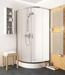 Душова кабіна Kolo Rekord 90x90 з піддоном PKPG90222003+XBN1690000+26275000, прозорий, хром - мініатюра 3