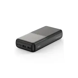 Зовнішній акумулятор XO PR252 Lighted Mobile Power Bank 20000 mAh чорний - мініатюра 2