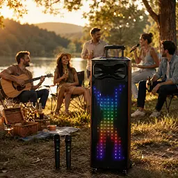 Портативна колонка T8 / Акустична колонка UKC T8 Pro / Bluetooth, FM, Karaoke акустична система - мініатюра 4