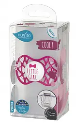Силіконова ортодонтична пустушка Nuvita Air55 Cool Little Girl, 6-12 міс., малиновий (NV7084SI) - мініатюра 3