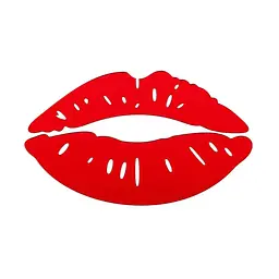 Дзеркальний декор Wall Sticker SW-00002500 декор акриловий самоклеючий Губи 2 шт. червоний