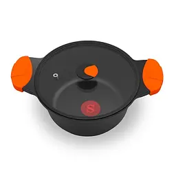 Каструля з кришкою SOGO SS-23280 2.5 л 20 см чорна