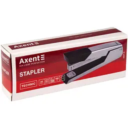 Степлер канцелярський Axent Technic №24/6, 25 аркушів хром (4937-A) - мініатюра 2