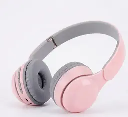 Дитячі бездротові навушники QC580 RGB Bluetooth стерео гарнітура накладні Розовий - мініатюра 2
