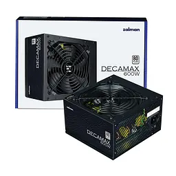 Блок живлення Zalman Decamax (600W) 85%, 80 Plus, 120мм, 1xMB 24pin(20+4), 1xCPU 8pin(4+4), 3xMolex, 6xSATA, 2xPCIe 8pin(6+2) - мініатюра 7