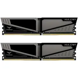 Пам'ять 8Gb x 2 (16Gb Kit) DDR4, 2666 MHz, T-Force Vulcan, Gray Team teh0023965