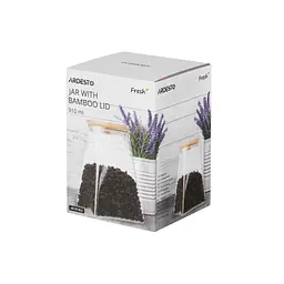Ємність для сипучих продуктів ARDESTO Fresh конус, скло, бамбук 910 мл (AR1391BLC) - мініатюра 2