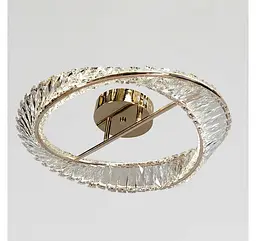 Золота стельова кришталева LED-люстра Artlight 562/500GD зі спіральним кільцем, 58 Вт, від 10-18 м² - мініатюра 2